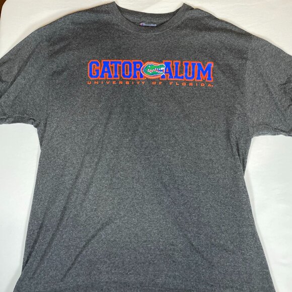 University of Florida Gator Alum XL Cotton Blend Gray T-Shirt - Picture 1 of 4